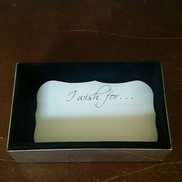 Pottery Barn Wish Silver Box with Blank Wish Cards - Picture 2 of 6
